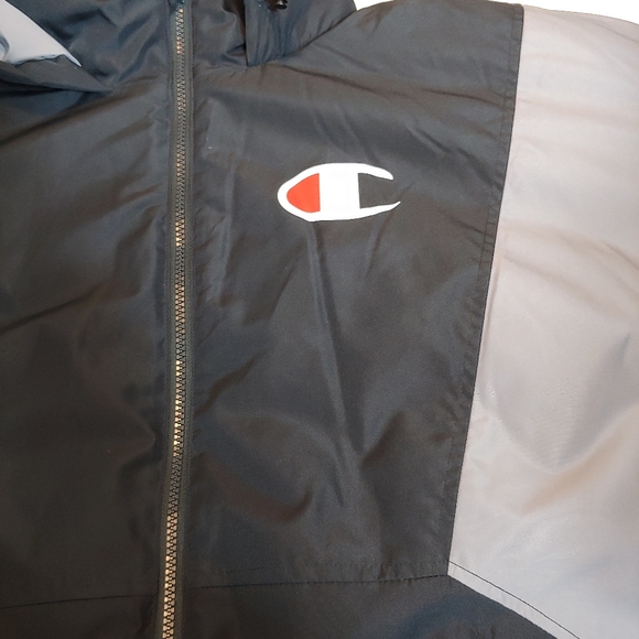 HP🙏NWT CHAMPION MEN'S WINTER BLACK STADIUM PARKA US XL - Picture 6 of 16